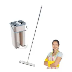 RYBIU IMPORT - Fregona Maximo Secado de Piso en Gris Y+Regalo Agendita