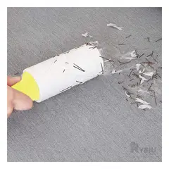 GENERICO - Rodillo Eliminador de Pelusas en Amarillo Y+Papel de Regalo