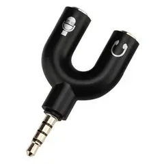 GENERICO - Adaptador Audifonos Divisor Mic y Audio Cable 35mm