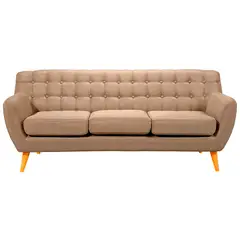 BARAKA HOME - Sofá Vintage Louth 3 cuerpos - Beige claro