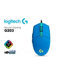 LOGITECH - Mouse G203 Lightsync - AZUL