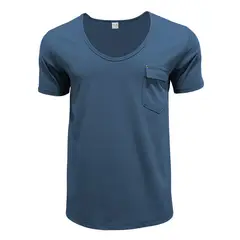 BLWOENS - Polera Manga Corta Hombre - Azul