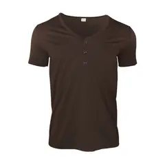 BLWOENS - Polera Manga Corta Hombre - Marrón