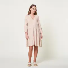 EXIT - Vestido Olivia Beige Mujer