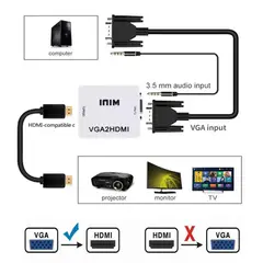 GENERICO - CONVERTIDOR ADAPTADOR VGA A HDMI