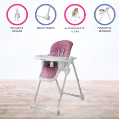 CARESTINO - Silla de Comer Regulable «PETRA» Mora