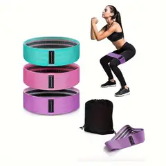 GENERICO - Bandas de Tela x 3 Rehabilitación Entrenamiento Fitness