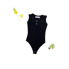 KIDS MASHMELO - Body para Niña de Algodón con Volante de Seda - Kids Mahmelo