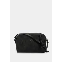 VELEZ - Vélez Manos Libres Verona Cuero Mujer Grabado Placa Negro