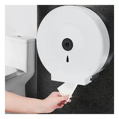 RYBIU IMPORT - Portapapel Higienico de Color Blanco Y+Post-it Adhesivos