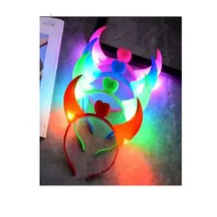 GENERICO - VINCHA HALLOWEEN DISEÑO DIABLITA CON LUCES LED