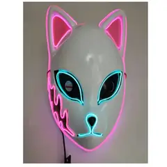 GENERICO - MASCARA DE ZORRO CON LUZ LED