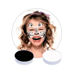 MASK COLORS - Set de maquillaje caritas pintada blanco y negro Halloween