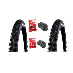 KENDA - 2 LLANTAS PARA BICICLETA 26 + 2 CÁMARAS