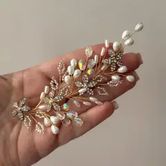 ANADE HANDMADE - Tocado tiara accesorio para novia