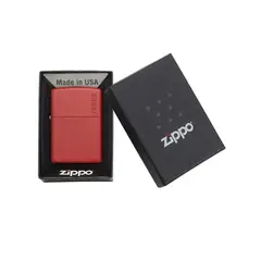 ZIPPO - Encendedor Classic Red Matte Encendedor Logo 233ZL