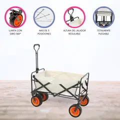 CUZKA - Carro de Carga Multiusos «CARRELLO» Beige