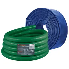 TRUPER - Manguera para motobomba 3plg manguera de succion 30m y descarga 100m