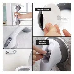 RYBIU IMPORT - Agarre Funcional en Color Blanco Y+Gift Stickers