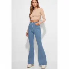 GENERICO - Pantalón Flare Jeans strech - Dama