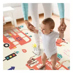RYBIU IMPORT - Alfombra de Espuma para Chicos Multicolor Y+Papel de Regalo