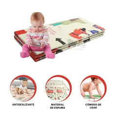 RYBIU IMPORT - Tapete Peculiar en Tono Multicolor Y+Banderitas Adhesivas