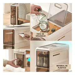RYBIU IMPORT - Ropero Atractivo y Ordenador de Beige Y+Regalo Stickers