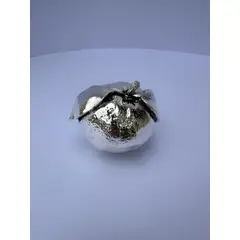 PERU - Adorno, decorativo de fruta mandarina en plaque 7 x 7 cm