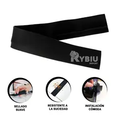 RYBIU IMPORT - Cinta Proteccion para Cocina en Negro Y+Banderitas Adhesivas