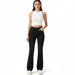 GENERICO - Pantalón Flare Jeans strech - Dama