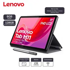 LENOVO - TAB M11 8GB RAM-128GB 4G ANDROID LUNA GREY