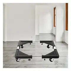 RYBIU IMPORT - Soporte Simple para Cocina Negro Y+Envoltorio de Regalo