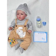 JK - Muñeca Bebe Real Enzo 50 CM