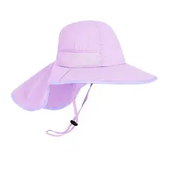 THE BABY SPOT - Sombrero con protección UPF 50+ para Niños ( 2 a 10 años ) MORADO