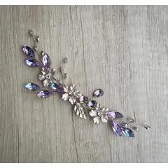 ANADE HANDMADE - Tocado tiara accesorio para el cabello novia