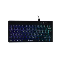 TEROS - Teclado Inalambrico TE-4066G multimedia iluminación RGB