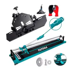 TOTAL TOOLS - CORTADORA MAYÓLICA TOTAL + SOPORTE DE AMOLADORA CORTE 45 GRADOS
