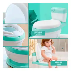 GENERICO - Inodoro de Facil Armado en Tono Verde Y+Papel de Regalo