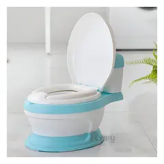 GENERICO - Inodoro con Base AcolchadoTono Celeste Y+Regalo Agendita