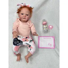 JK - Muñeca Bebe Realista Eva 50 CM