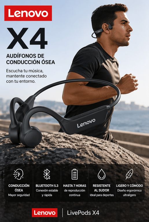 Audifonos X4 Sport Wireless Negro