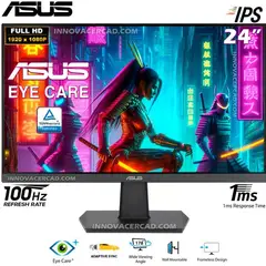 ASUS - VA24EHF 24 EYE CARE MONITOR