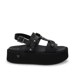 GOTTA - Sandalia Plataforma Negra Mujer 55941