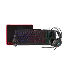 TEROS - Combo TE-4063N Teclado Mouse Headset MousePad