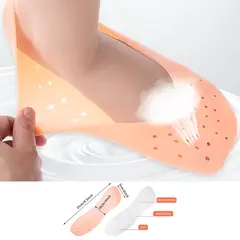 GENERICO - Medias calcetín gel silicona hidratante spa pie unisex