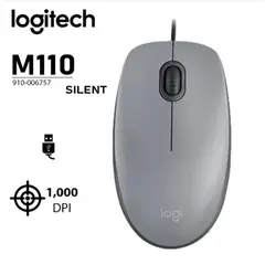 LOGITECH - Mouse M110 Silent- Color Gris
