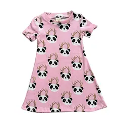 RED CARROT - Vestido color rosa con osos panda