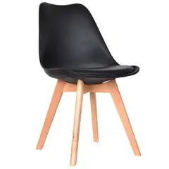 GENERICO - SILLA EMA TULIP VINTAGE DECORATIVA NEGRA