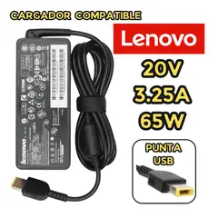 GENERICO - CARGADOR PARA LAPTOP LENOVO 20V 325A PUNTA USB