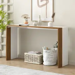 TU MESITA - Moderna Consola Michigan Color BlancoMarrón